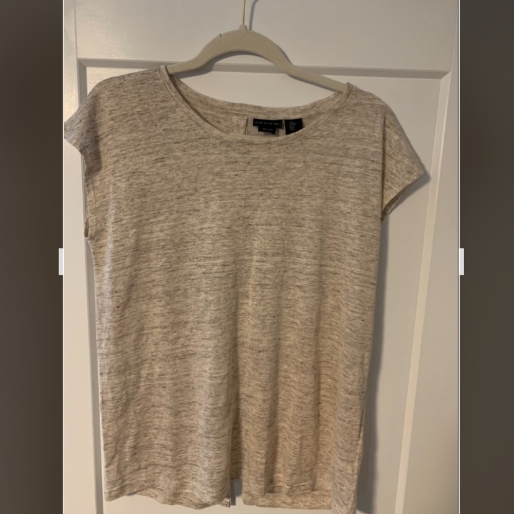 Tahari linen top